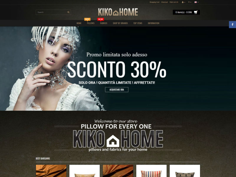 Kikohome.it – KIKO HOME INTERNATIONAL – екран 1